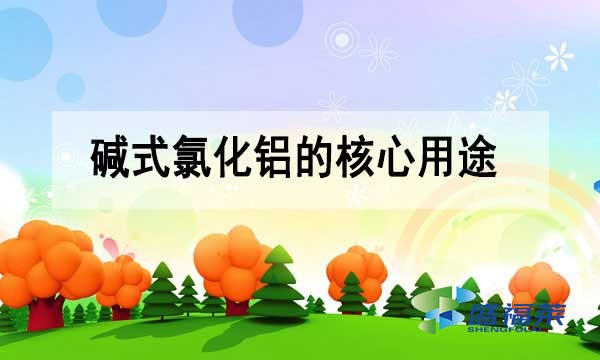 堿式氯化鋁的核心用途與行業(yè)應(yīng)用