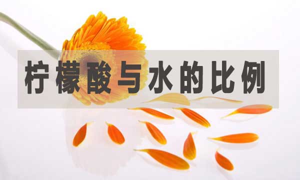 檸檬酸與水的比例是多少？如何調(diào)配？
